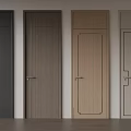Modern Hinged Doors With Different Designs Wooden Texture And Smooth Finishes