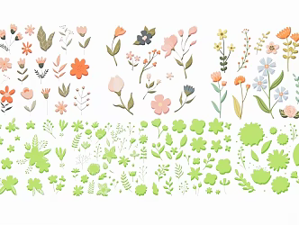 plant flowers 3d model