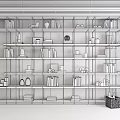 Elegant Modern Bookshelf Interior Design With Marble Backdrop And Multiple Shelves Holding Books And Decorative Ornaments