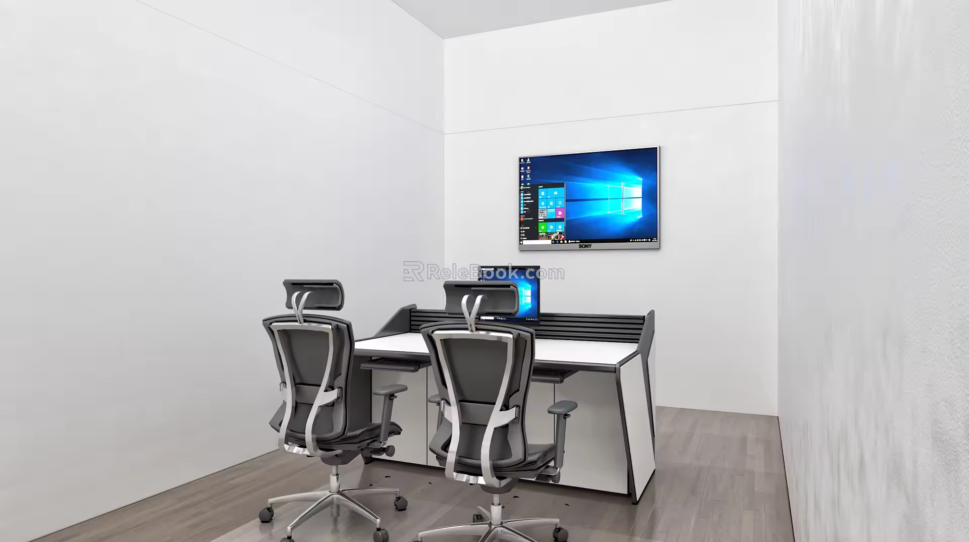 Control Room Monitoring Room Office Space 3d model