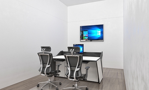 Control Room Monitoring Room Office Space 3d model