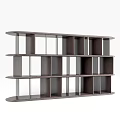 Modern Shelving Units With Diverse Designs Wooden Metal Frames And Colors