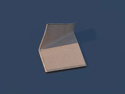 Folded Textured Light Brown Accessory For Daily Lifestyle And Everyday Use 3d model