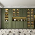 French Wine Cabinet 3d model