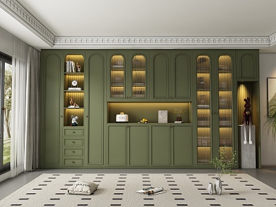 French Wine Cabinet 3d model