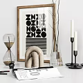 Modern ornaments combination decorations 3d model