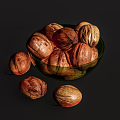 Modern Food Walnut Food Ornaments 3d model