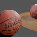 Spalding Orange NBA Official Game Basketball On Wooden Surface Sports Equipment