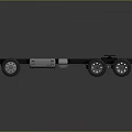 Mechanical Car Chassis Frame Structure With Wheels And Suspension Parts
