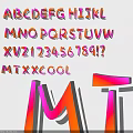 Vibrant 3D Typography Design With Colorful Letters Numbers And MT Elements