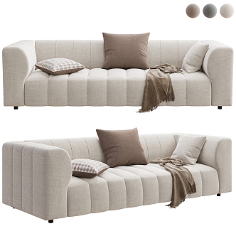 BoConcept modern multiplayer sofa 3d model