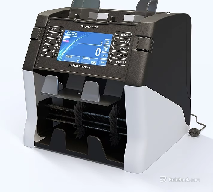Advanced Modern Money Counter Machine With Digital Display And Automatic Counting 3d model