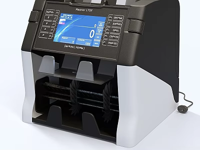 Advanced Modern Money Counter Machine With Digital Display And Automatic Counting 3d model