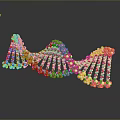 DNA Double Helix Structure Linking Organ And Hair Molecular Components