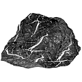 Various Black Rockery Stones With White Veins For Garden Landscape Design