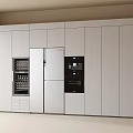Modern White Sideboard Cabinet With Storage Drawers And Sleek Built in Design