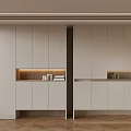 Modern White Shoe Cabinet Design With Open Shelves LED Lighting And Minimalist Style