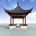 Chinese-style pavilion 3d model