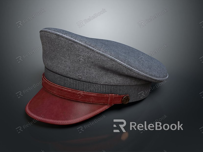 Army Hat Police Hat Officer Hat General Hat Hat Realistic model