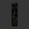 Green Military Truck With Heavy Duty Wheels And Multiple Rocket Launcher System