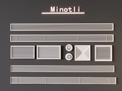 Minotli Air Conditioner Vents Various Designs And Styles For Home Use 3d model
