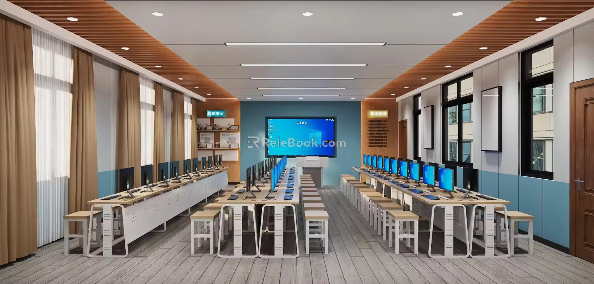 Modern Classroom Foundation 3d model