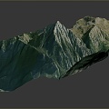 Geography, topography, mountain shape, ridge, ridge, valley, mountain range, canyon, geomorphology, mountain peak, mountain body 3d model