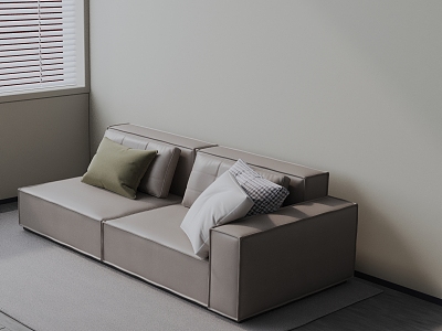 Modern three-seat sofa model