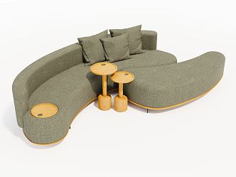 Modern shaped sofa 3d model