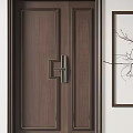 New Chinese style single door SU model 3d model