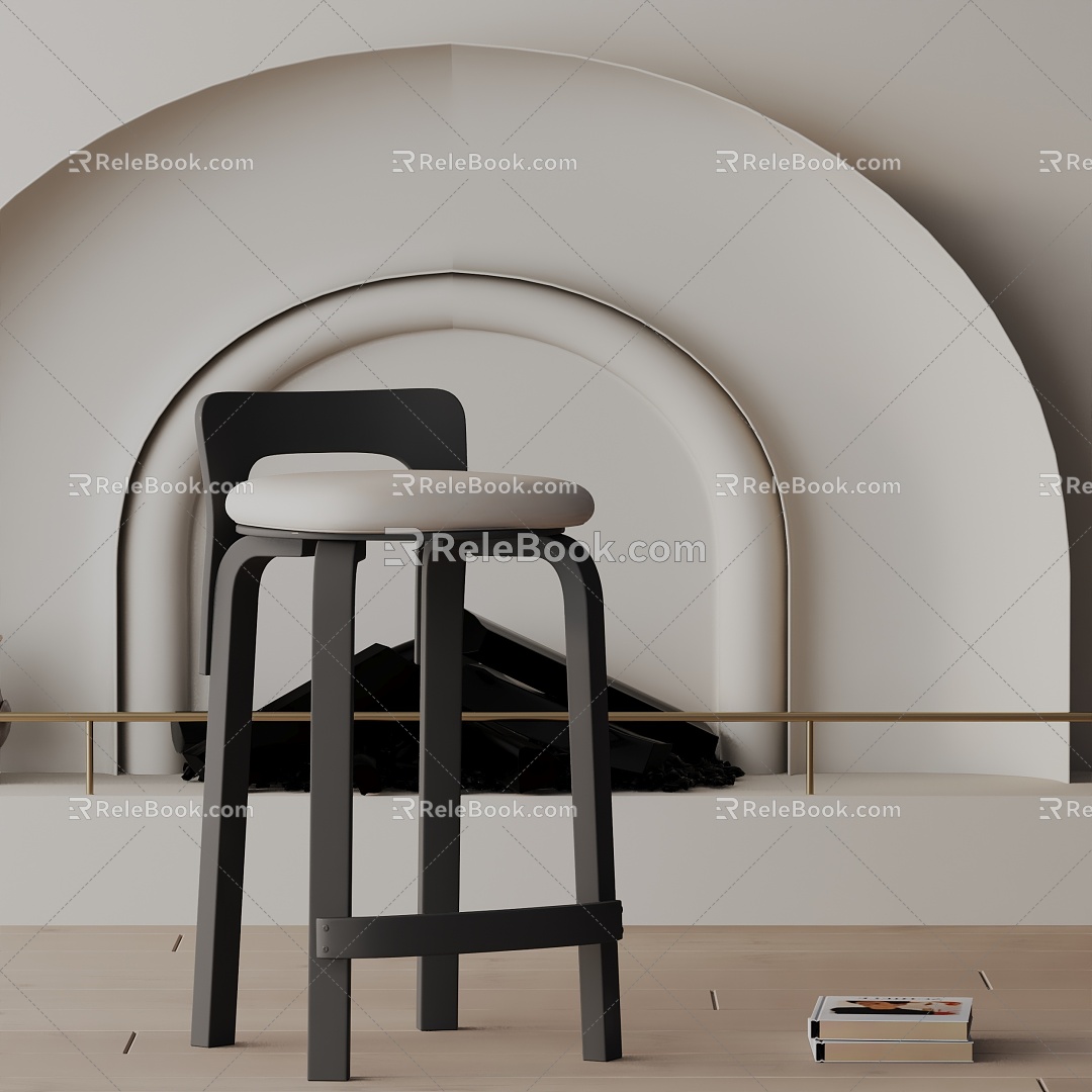 Modern Bar Chair 3d model