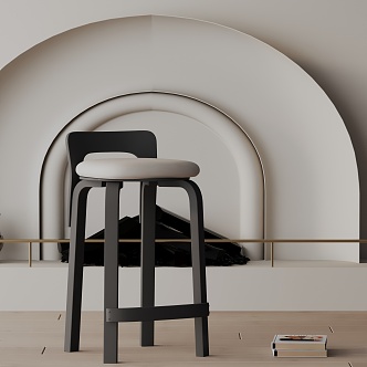 Modern Bar Chair 3d model