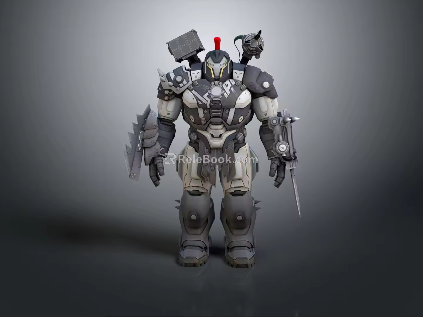 Modern Robot Transformers Gundam Warrior Gundam Mecha Warrior 3d model
