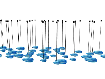 Modern chandelier creative chandelier 3d model