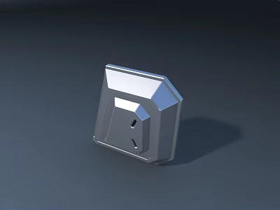 Public Facility Electrical Outlet With Modern Gray Design For Public Use 3d model