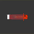 Red and White Garbage Truck Featuring Mechanical Arm and Red Dumpster Bed
