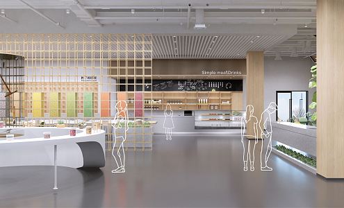 Modern Restaurant 3d model