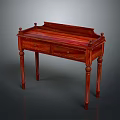 Traditional Solid Wood Console Table With Drawers And Carved Legs