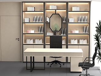 Boss Office Desk and Chair General Manager 3d model