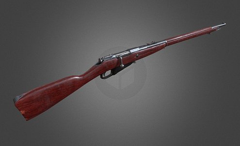 machine gun sniper rifle weapon rifle pistol gun 3d model