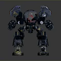 Mech Warrior Mech Soldier Machine Battlearm Mechanical Battlearm Machine Fighter Robot 3d model