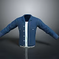 Blue Denim Jacket With White T-shirt Casual Style Long Sleeves Buttons Everyday Wear