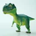 Dinosaur Tyrannosaurus Rex Small Dinosaur Q Edition Dinosaur Hand Toy 3d model