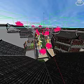 Ancient Chinese Architecture Courtyard Showcasing Classic Roofs Carved Beams Red Lanterns And Mountain View