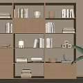 Nordic Bookcase Bookshelf 3d model