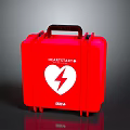 Philips Heartstart Emergency Kit Red Case With White Heart And Lightning Symbol