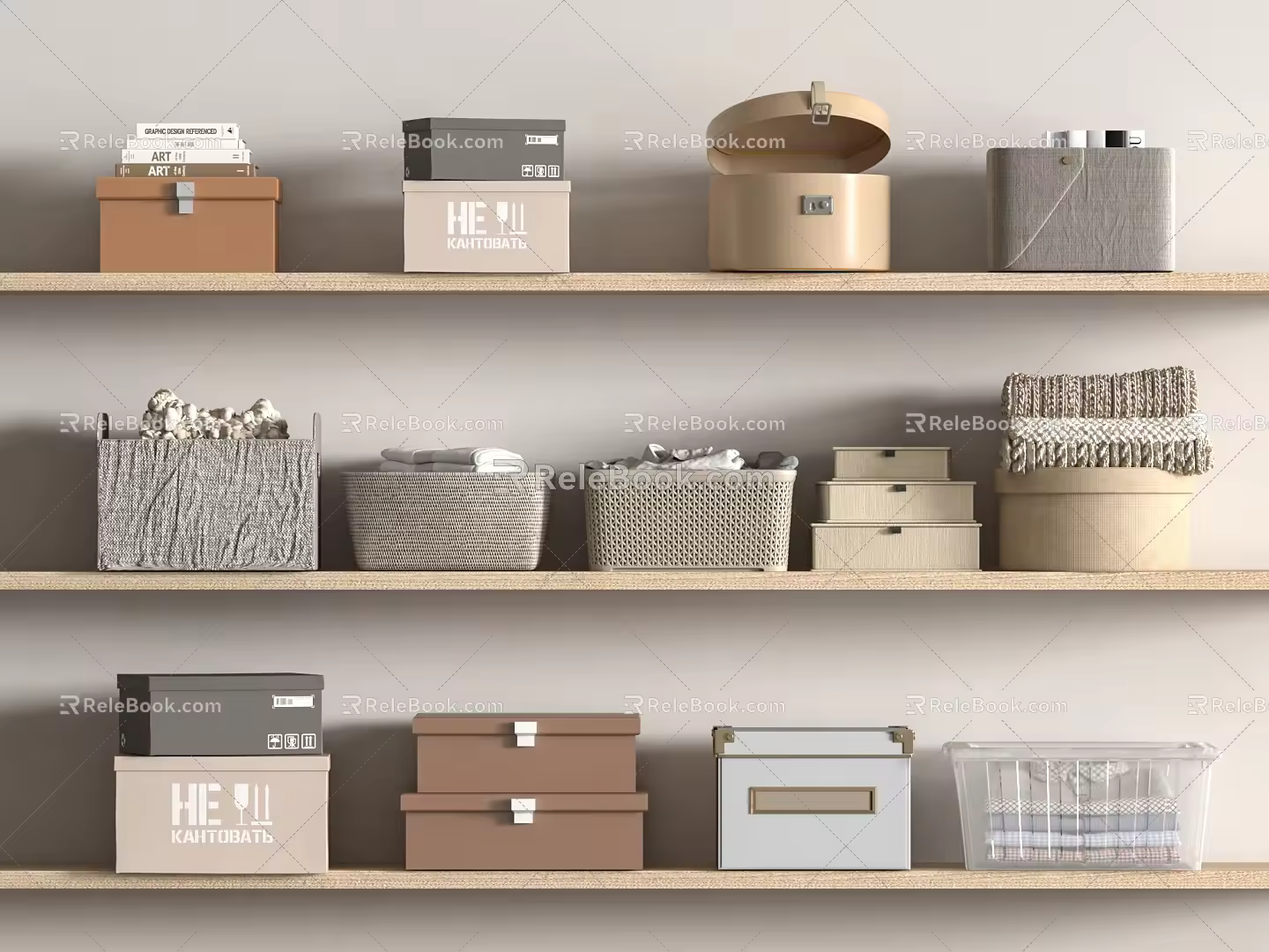 Clothes Storage Box Storage Box 3d model