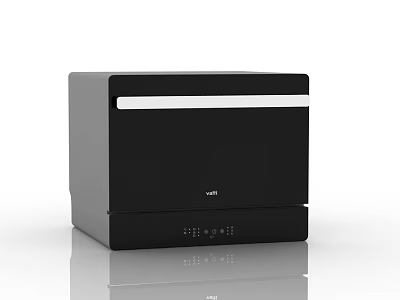 Black Modern Kitchen Appliance With Yeti Brand Digital Display And Control Panel 3d model