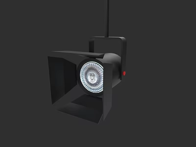 Modern Black Downlight Spotlight With Focused LED Lighting And Sleek Design 3d model