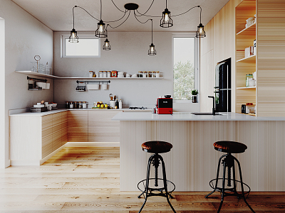 Modern Kitchen 3d model